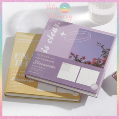 [HOTIS] Sổ kế hoạch PLANNER Note For FIREWORKS bìa cứng - Khổ vuông 16x16cm - 168 trang