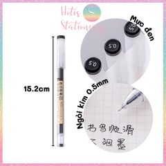[HOTIS] Bút gel ngòi kim vỏ trong suốt, thiết kế đơn giản, hiện đại