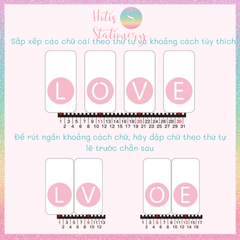 [HOTIS] Dụng cụ dập chữ rỗng KW-triO Word Punch - Gồm 1 máy dập & 26 chữ cái in hoa - dập chữ thủ công DIY làm thiệp, trang trí hộp quà