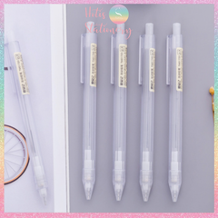 [HOTIS] Bút chì bấm kim vỏ nhựa trong suốt - Ngòi 0.5mm/ 0.7mm