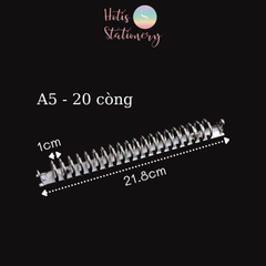 Còng rời bằng kim loại làm sổ A6/ A5/ B5/ A4 Hotis Stationery