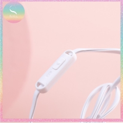 [HOTIS] Tai nghe có mic kèm hộp đựng họa tiết trái cây có 4 màu