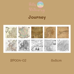 [HOTIS] Set giấy nền retro vintage họa tiết báo cũ chữ Tiếng Anh - 60 tờ