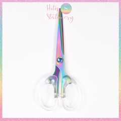 [HOTIS] Kéo cắt giấy trong suốt thiết kế xinh xắn, màu sắc sang chảnh