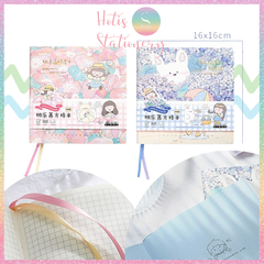 [HOTIS] Sổ tay bìa da mềm Simno Dorothy size vuông 16x16cm - 192 trang