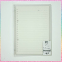 [HOTIS] Sổ A5, binder, sketchbook bìa trong mờ nhiều màu, có thể cuộn lại và thắc nơ làm quà tặng