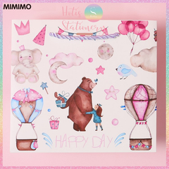 [HOTIS] Túi quà tặng Happy Day hoạt hình cute - Tặng kèm ruy băng thắc nơ