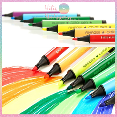 [HOTIS] Bút lông tô màu AIHAO color pen vẽ tranh gốc nước - Bộ 12/18/24/36 màu