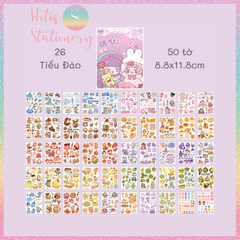 [HOTIS] 50 MẪU - Sticker dán sổ hoạt hình Colorful Dream - 50 tờ/ hộp