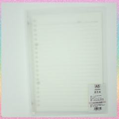 [HOTIS] Sổ A5, binder, sketchbook bìa trong mờ nhiều màu, có thể cuộn lại và thắc nơ làm quà tặng