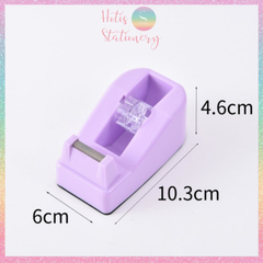 [HOTIS] Dụng cụ cắt băng keo để bàn mini, nhiều màu, xinh xắn