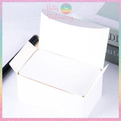[HOTIS] Hộp 100 tờ thẻ cứng/ bưu thiếp trống/ thẻ vẽ tay/ bìa cứng 2 mặt/ thẻ graffiti/ handmade DIY - 9x5.4cm