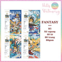 [HOTIS] Sổ tay Notebook Miss Time Illustration dạng tạp chí - B5 80/ 120 trang