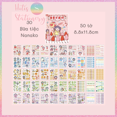 [HOTIS] 50 MẪU - Sticker dán sổ hoạt hình Colorful Dream - 50 tờ/ hộp