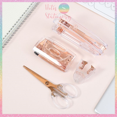 [HOTIS] Kéo cắt giấy trong suốt thiết kế xinh xắn, màu sắc sang chảnh