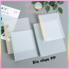 [HOTIS] Bìa còng nhựa 5 màu trong mờ- Binder A5/ B5