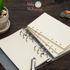 [HOTIS] Giấy refill bìa còng binder notebook A7/ A6/ A5/ B5/ A4