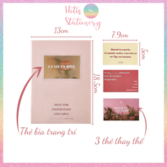 [HOTIS] Sổ tay thay đổi bìa Note For Inspiration & Love 13x18.5cm (80 tờ/ kẻ ô)