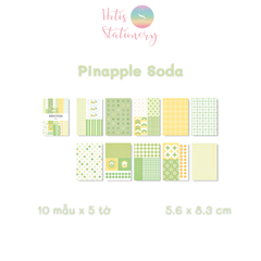 [MIX MẪU] Giấy nền vintage họa tiết cổ điển Sweetness (5.6x8.3cm) - 50 tờ