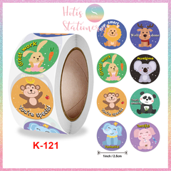 [HOTIS] Sticker Cuộn 500 Nhãn Dán Khen Thưởng Học Sinh - Tạo Động Lực, Kích Thích Học Tập, Phù Hợp Giáo Viên & Phụ Huynh