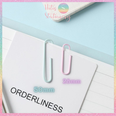 [HOTIS] Kẹp giấy kim loại màu Macaron Paper Clip kẹp bướm giữ tài liệu