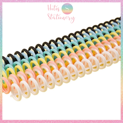 [HOTIS] Combo 2 thanh còng nhựa màu macaron còng 12mm, 22mm làm sổ khổ A5/ B5/ A4