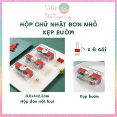 [HOTIS] Bộ Quà tặng VPP Giáng Sinh - Combo kẹp giấy, kẹp bướm, đinh ghim, nam châm, đồ bấm kim và kim bấm
