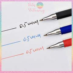 [HOTIS] Combo 10 ruột bút gel thay thế - Ngòi 0.38mm/0.5mm - Xanh/ Đen/ Đỏ