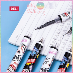 [HOTIS] Ruột bút chì bấm kim Deli ngòi 0.5/ 0.7mm HB dạng ống bấm lấy ruột tự động