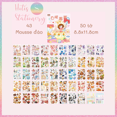 [HOTIS] 50 MẪU - Sticker dán sổ hoạt hình Colorful Dream - 50 tờ/ hộp