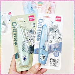 [HOTIS] Bút xóa giấy Deli thiết kế rãnh chống trượt - Băng xóa dài 6m