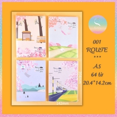 [HOTIS] Sổ tay bìa mềm Yupin A5/ B5 - Kẻ ngang - 64/ 112 tờ