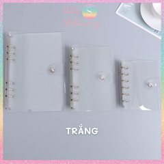 [HOTIS] Binder - Sổ còng dẻo, bìa còng dẻo - Trắng/ Đen - A7/ A6/ A5 - Không kèm giấy