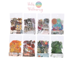 [HOTIS] Set 40 sticker thực vật hoa lá trang trí sổ tay/ nhật ký/ sketchbook