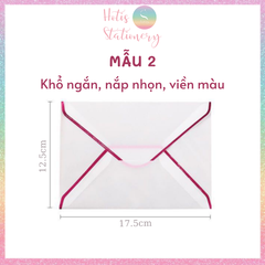 [HOTIS] Set 10 cái Bìa thư giấy can trong suốt đựng thư, thiệp cưới, card, voucher