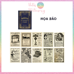 [HOTIS] Giấy nền phong cách trung cổ Medieval Vintage of Books - Tệp 10 tờ - Kích thước 13x18.4cm