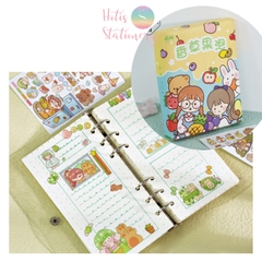 [HOTIS] 50 MẪU - Sticker dán sổ hoạt hình Colorful Dream - 50 tờ/ hộp