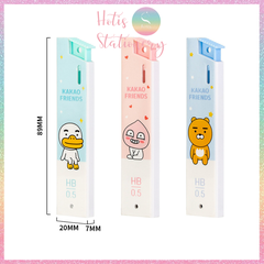 [HOTIS] Ruột bút chì bấm kim Deli ngòi 0.5/ 0.7mm HB dạng hộp bấm Kakao Friends