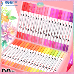 [HOTIS] Bút lông hai đầu tô màu vẽ tranh gốc nước viết calligraphy Double Head- Bộ 12/24/36/48 màu