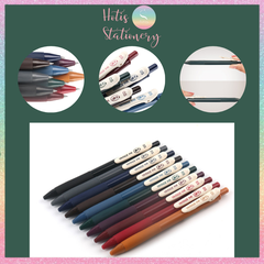 [HOTIS] 25 màu - Bút gel bấm màu vintage ngòi 0.5mm DS-099 Light Retro Gel Pen - 1 cây