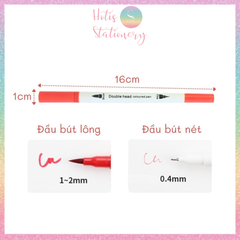 [HOTIS] Bút lông hai đầu tô màu vẽ tranh gốc nước viết calligraphy Double Head- Bộ 60/80/100/120 màu