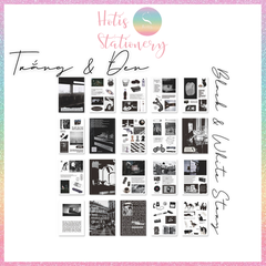 [HOTIS] Sổ sticker phong cảnh trang trí sổ làm bullet journal size A6 - 20 tờ