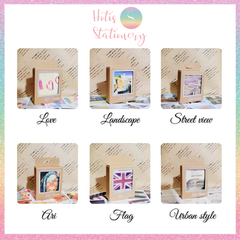 [HOTIS] Postcard PONY BROWN bưu thiếp phong cảnh các quốc gia trên thế giới - Hộp 40 tấm 5.8x7cm