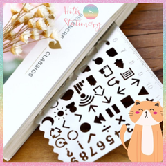 [HOTIS] Thước kim loại rỗng vẽ tranh họa tiết nghệ thuật siêu tiện lợi