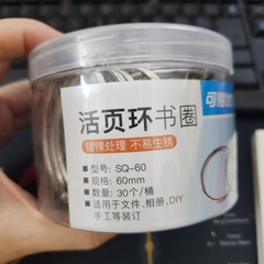 [HOTIS] 1 hộp Khoen tròn làm flashcard, đóng gáy, khoen còng inox