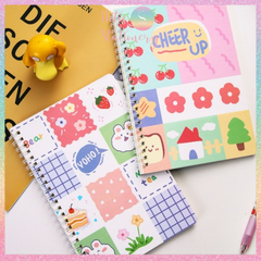 Sổ lò xo A5 kẻ ngang DUMEI sổ tay dễ thương 60 tờ/ 120 trang