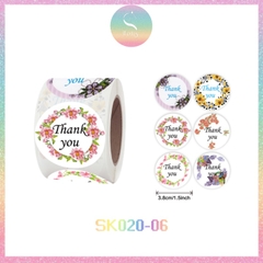 [HOTIS] Sticker Thank You Bigsize, Nhãn dán cám ơn Cỡ lớn 3.8cm/ 5cm - 500 miếng