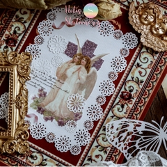 [MIX MẪU] Set giấy ren rỗng vintage trang trí sổ - 10 hình