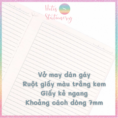 [HOTIS] Vở may dán gáy Kẻ ngang Line KLong - 80/120/200 trang
