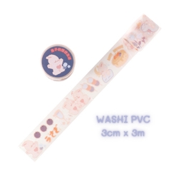 [HOTIS] Washi cuộn PVC động vật dễ thương - Dài 3m